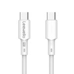 Leewello LW-CDQ20 | Charger with USB-A Port and USB-C Port and Cable USB-C 25W White - Image 3