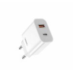 REMAX RP-U68 | Charger Without Cable with USB-A Port and USB-C Port 20W White