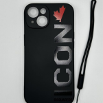 Apple iPhone 'DSQUARED2 ICON' Case with strap- Black
