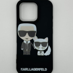 Apple iPhone 'Karl Lagerfeld' Cat Icon Case - Black