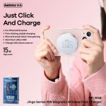 Remax RP-W58 | 5W Magnetic Type C Wireless Fast Charger - White - Image 3