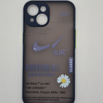 Apple iPhone ‘OFF WHITE NIKE’ Case Clear – Blue / Green