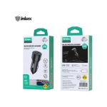 INKAX CA-10 | Fast Charging 43W USB-A and USB-C Car Charger - Black - Image 2