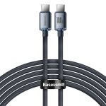 Baseus CAJY000701 | Crystal Shine Series 2m Type-C to Type-C Data Cable 100W - Black
