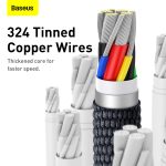 Baseus CAJY000701 | Crystal Shine Series 2m Type-C to Type-C Data Cable 100W - Black - Image 6