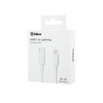 INKAX CK-123 | 1m 20W Type C to Lightning Charging Cable - White - Image 2