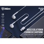 INKAX E01 | 1.2m Noise Isolation In-Ear Music Earphone - White - Image 6