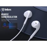 INKAX E01 | 1.2m Noise Isolation In-Ear Music Earphone - White - Image 7