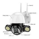 Camwon WIP-AT200W | IP Surveillance Camera Wi-Fi 1080p Full HD with Microphone and Lens 3.6mm - White - Image 8