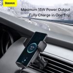 Baseus Wisdom Auto Alignment Car Air Vent Mount Wireless Charger (Qi - 15W) - Image 6