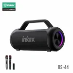 INKAX BS-44 TWS Portable Wireless Speaker with 2 Wireless Microphones