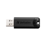 VERBATIM PinStripe USB Drive USB 3.2 Gen 1 128GB - Black - Image 3