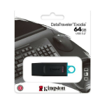 KINGSTON DataTraveler Exodia 64GB USB 3.2 Stick - Black