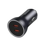 Baseus Car Charger C+C 60W Golden Contactor Max Dark Gray - Image 2