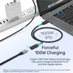 UNITEK Full-Featured USB-C Extension Cable with 4K@60Hz, 100W Power Delivery and 10Gbps Data (USB 3.2 Gen2) - Image 5
