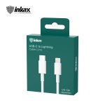 INKAX CK-134 | 1m Type C to Lightning Charging Cable - White - Image 2