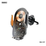 REMAX RM-C17 15W Ultra thin Metal Smart Infrared Sensor Wireless Charging Car Holder