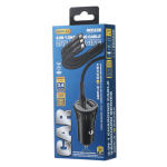 Remax RCC236 2.4A Car Charger + 3-in-1 USB/Type-C + Lightning + Micro USB Cable - Black - Image 4