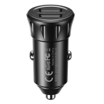 Remax RCC236 2.4A Car Charger + 3-in-1 USB/Type-C + Lightning + Micro USB Cable - Black - Image 2
