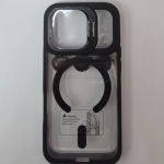 Apple iPhone Magsafe Case with Lens Protection & Stand - Black