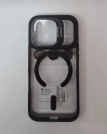 Apple iPhone Magsafe Case with Lens Protection & Stand - Black
