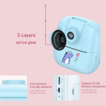 A19 Children's Camera 20MP with Thermal Printing - Blue - Image 2